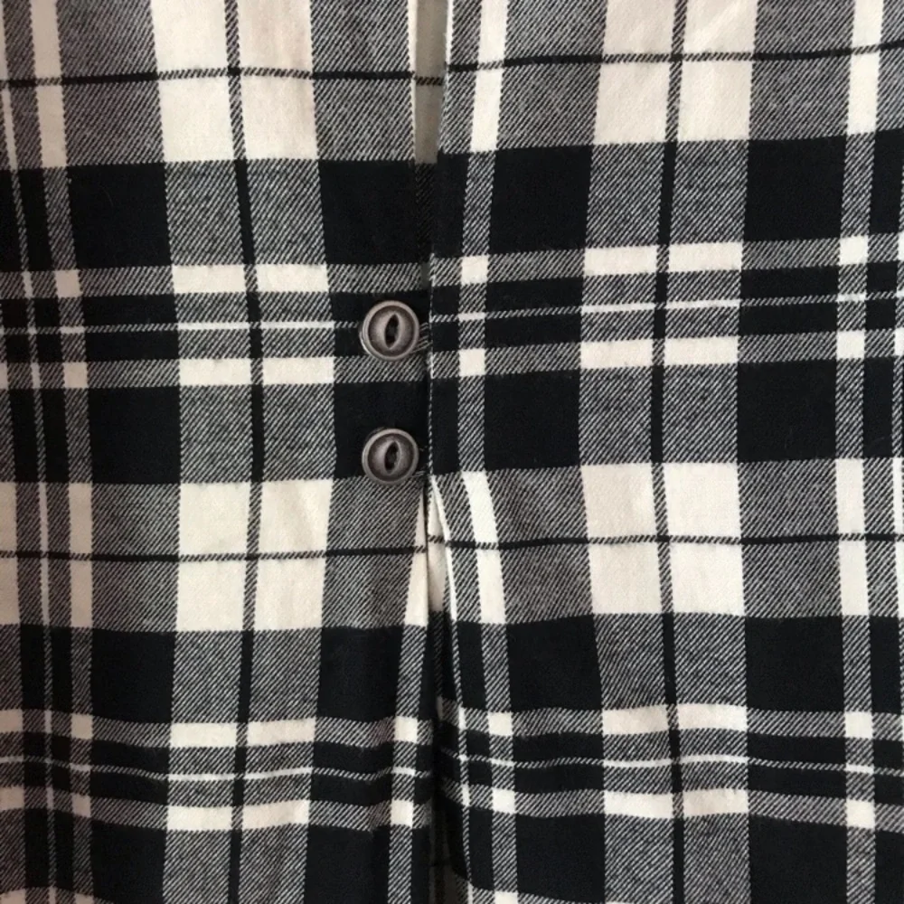 🌸3/$30🌸 Ralph Lauren Girls’ Flannel Plaid Black + White Long Cuffed Sleeve Shirt